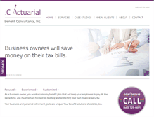 Tablet Screenshot of jc-actuarial.com